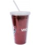 Copo De Plástico Com Canudo 500ml - Vitória